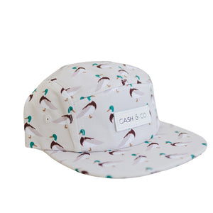 Duck Hunt Tan Flat Brim Hat