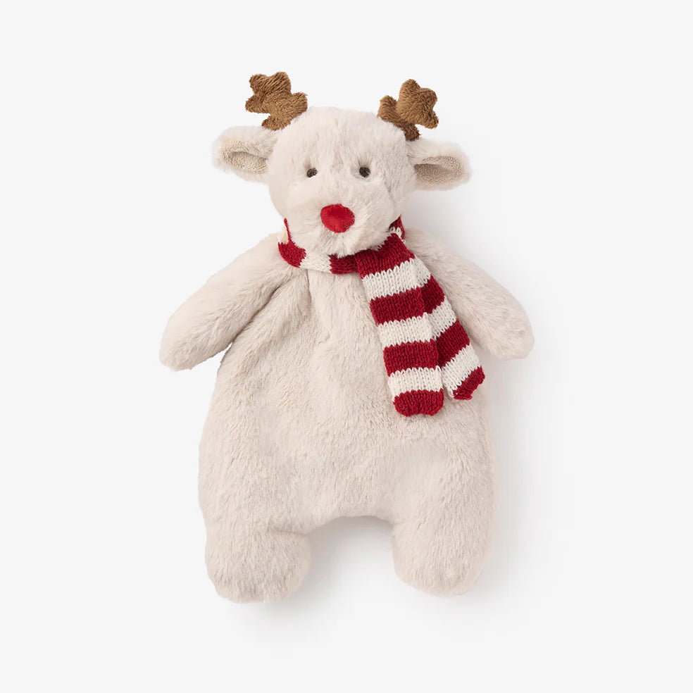 Reindeer Snuggler Plush Security Blanket w/ Gift Box