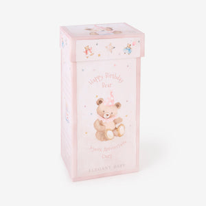 Pink Birthday Bear Plush Toy w/ Gift Box