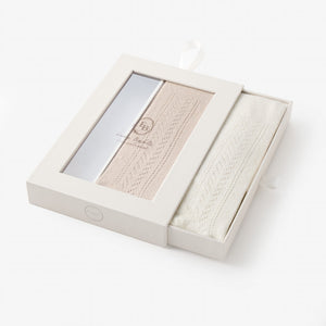 Taupe/White Pointelle Tight Set | 2PK