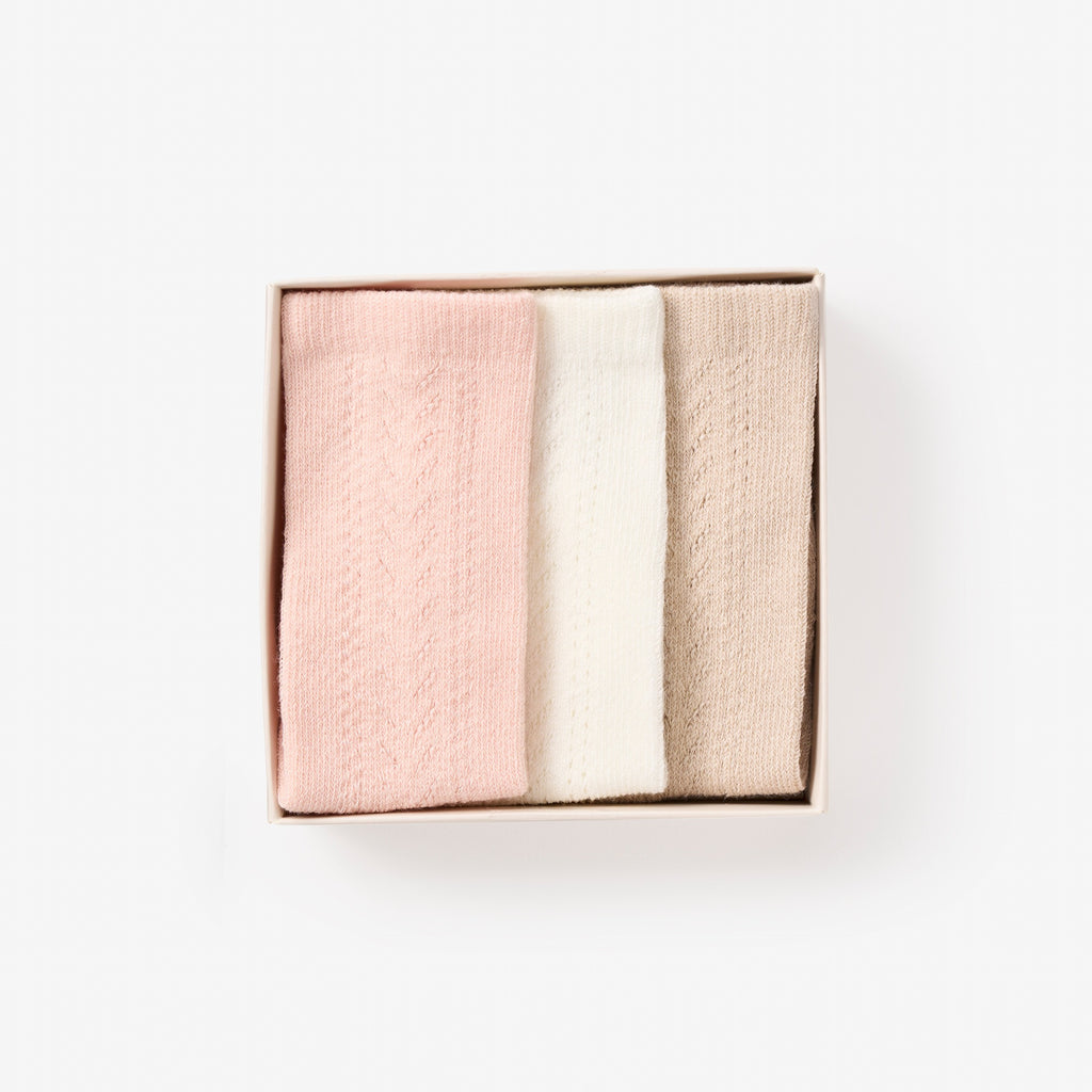 Pointelle Knee Sock Set | 3PK