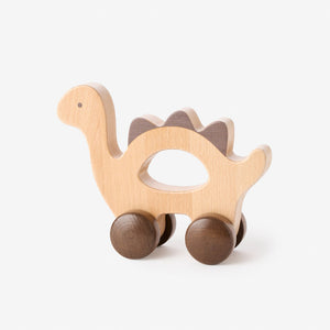 Wooden Push Toy Dinosaur