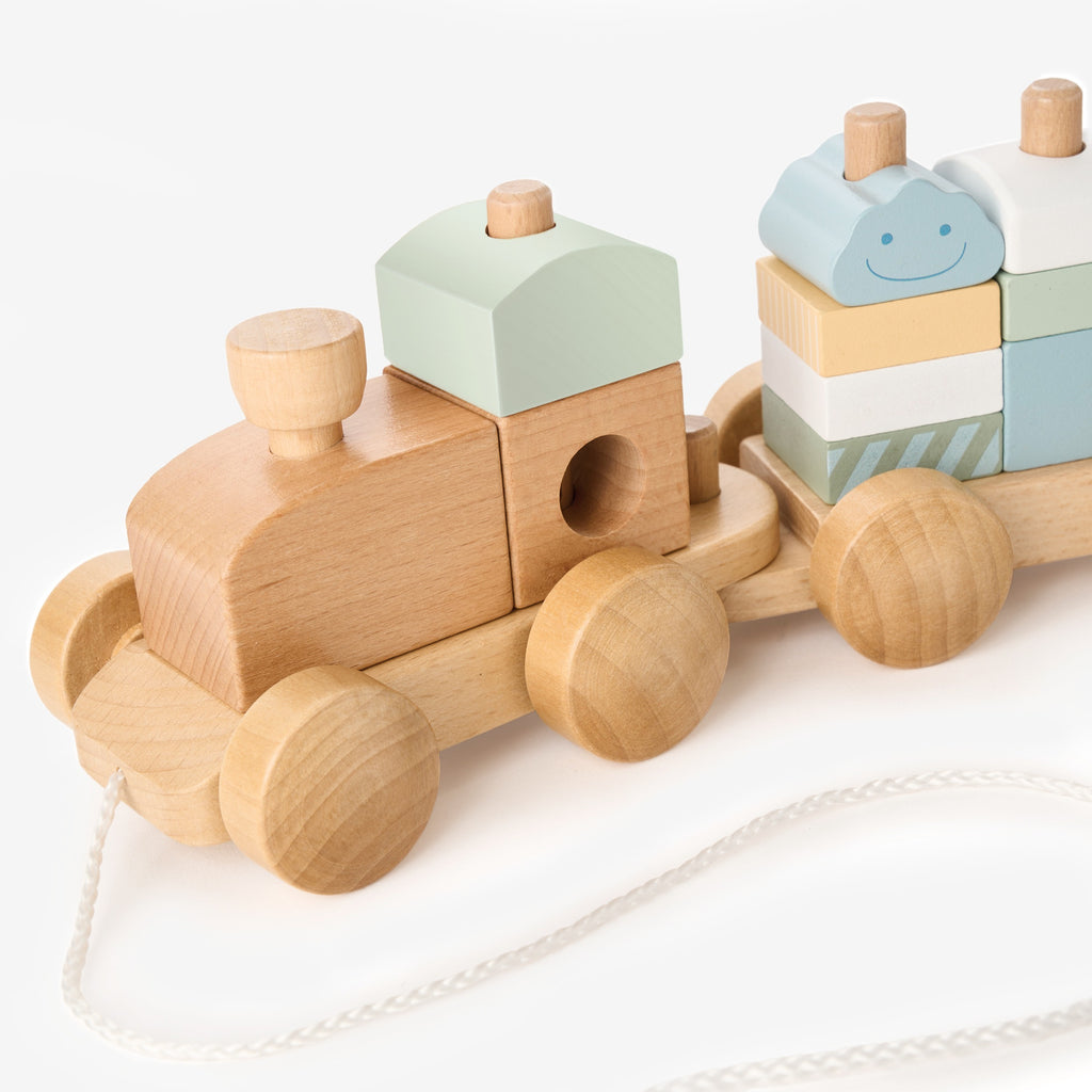 Wooden Push Toy Train