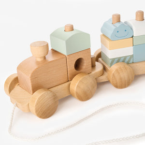 Wooden Push Toy Train
