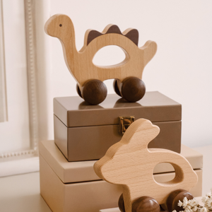 Wooden Push Toy Dinosaur