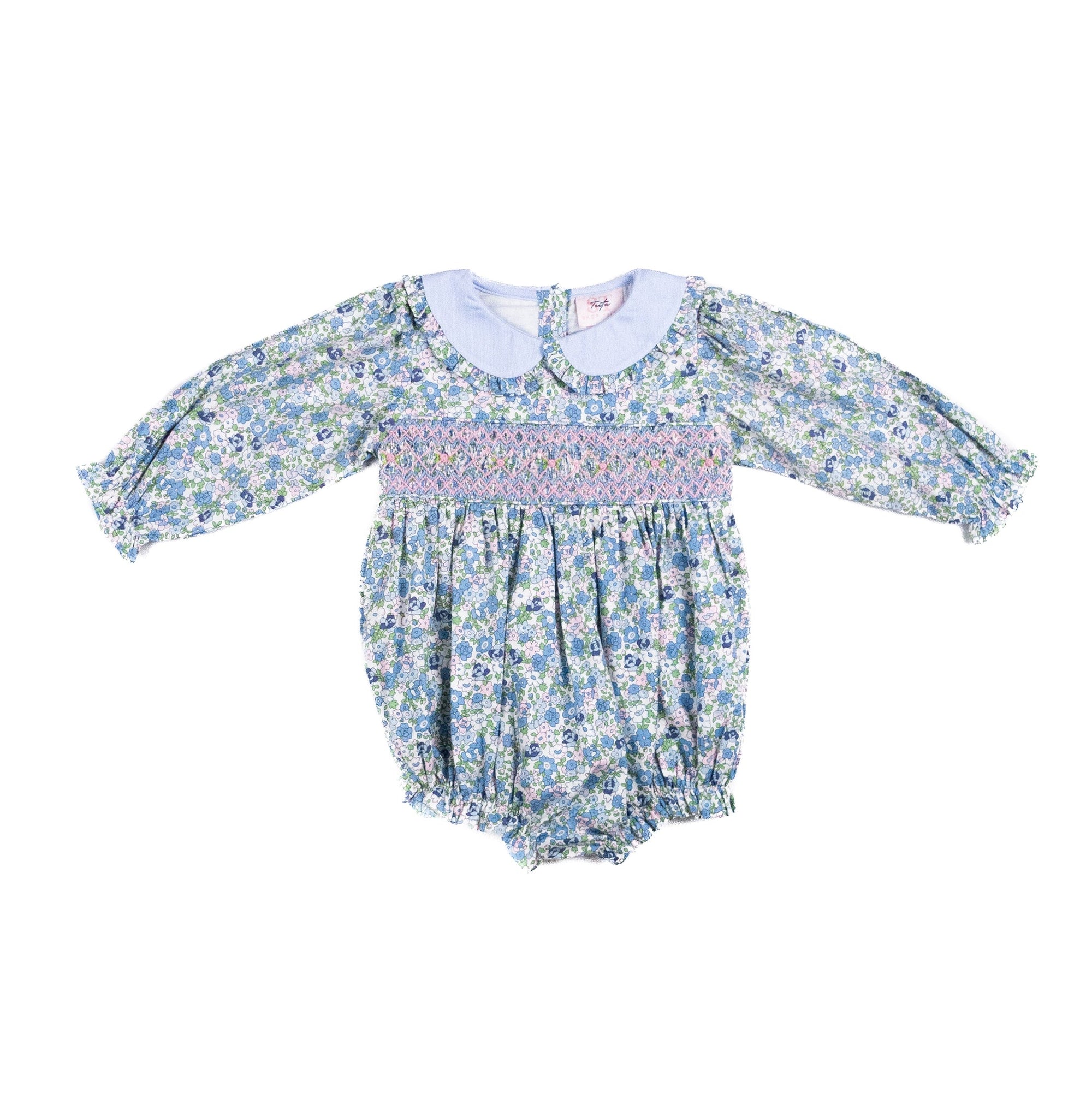 Charming Floral Smocked Juliet Bubble