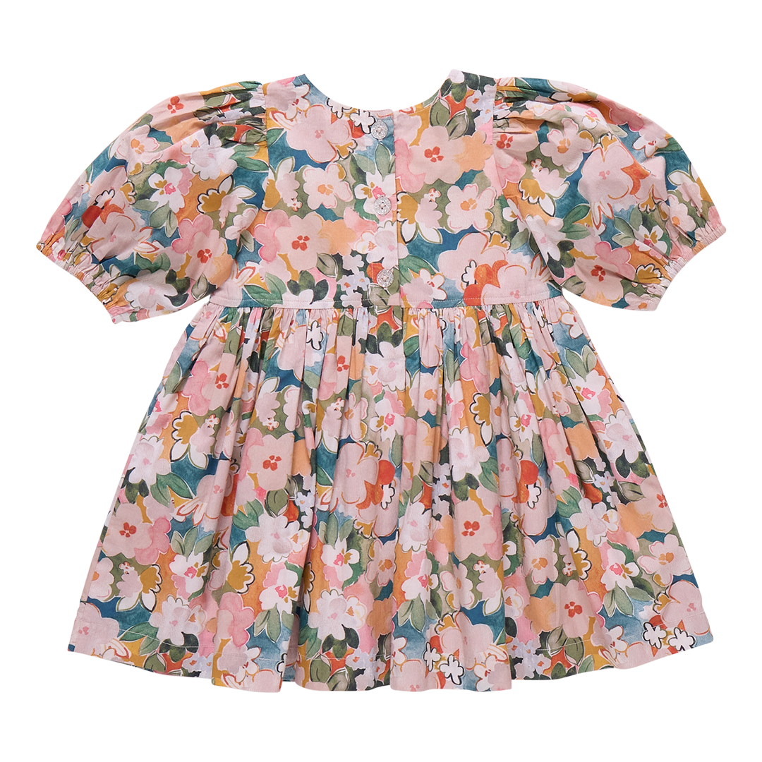 Evelyn Dress | Watercolor Floral