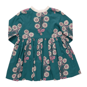 Autumn Dress | Evergreen Buttercup Floral