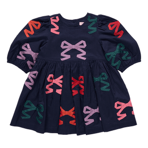 Brooke Dress | Multi Bow Applique