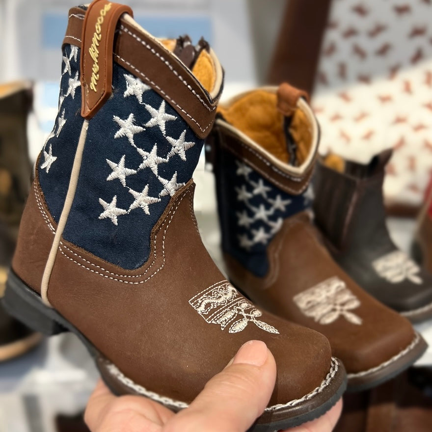American Stars Leather Western Boots