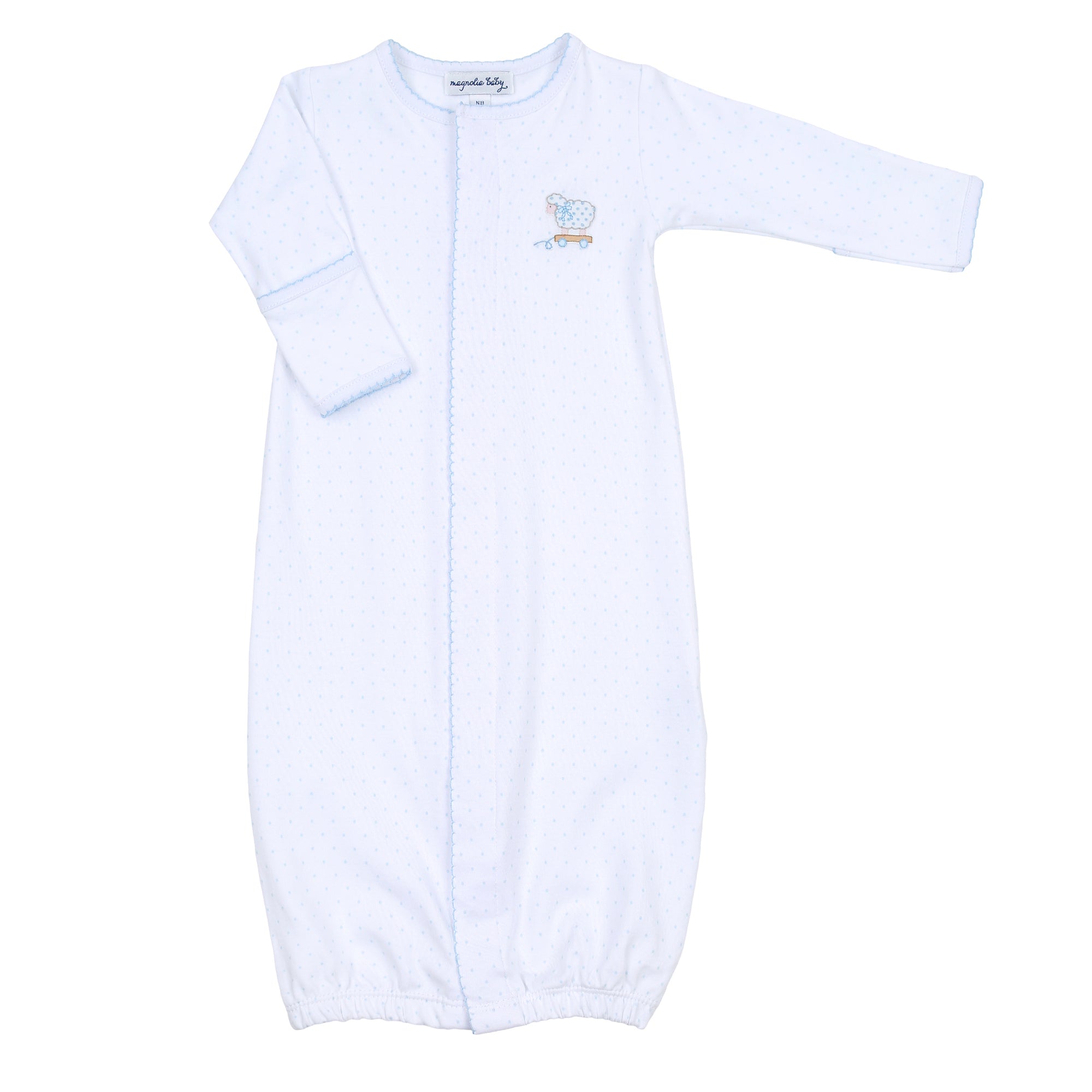 Darling Lambs Embroidered Converter Gown | Blue