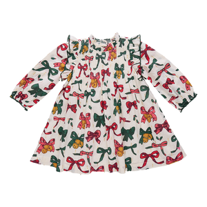 Jaipur Dress | Christmas Bows and Bells