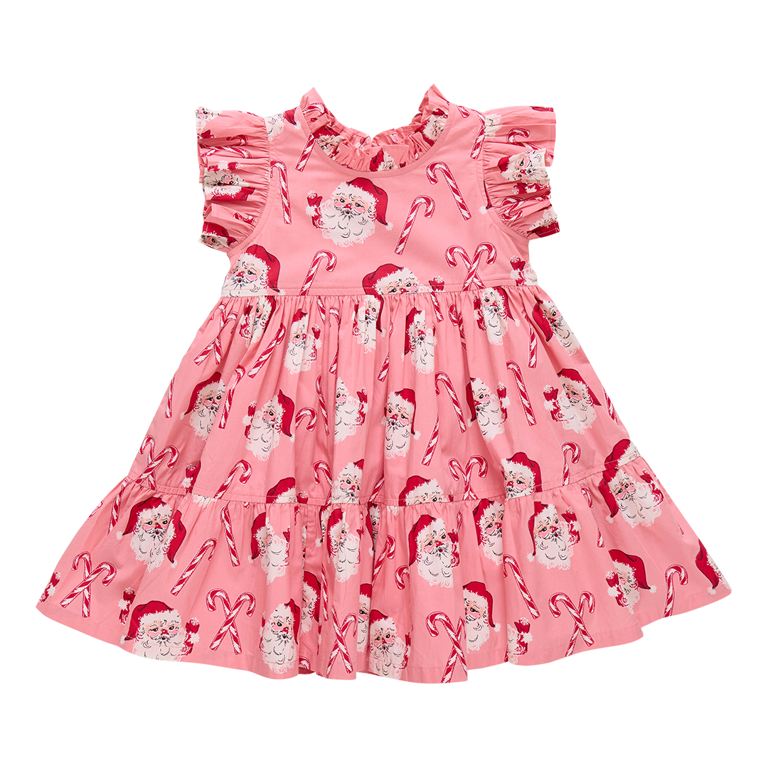 Jennifer Dress | Pink Candy Cane Santa