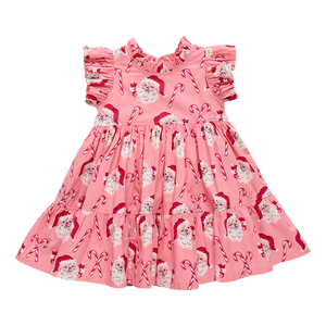 Jennifer Dress | Pink Candy Cane Santa