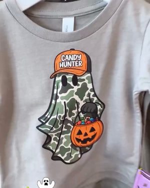 Candy Hunter Halloween Short Sleeve Graphic Tee