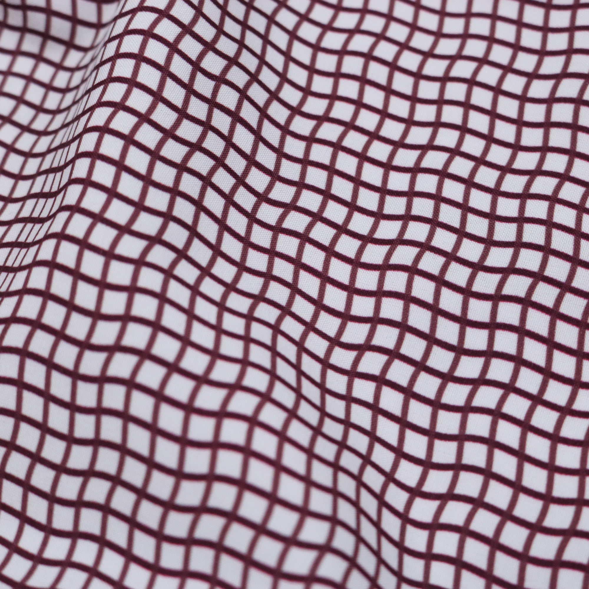 Game Day Short Sleeve Guayabera Shirt | Maroon Wave Check