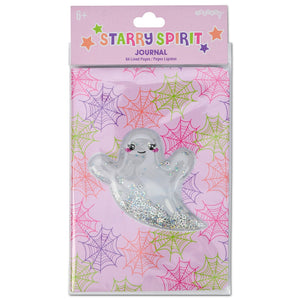 Glitter Ghost Shakey Mini Journal
