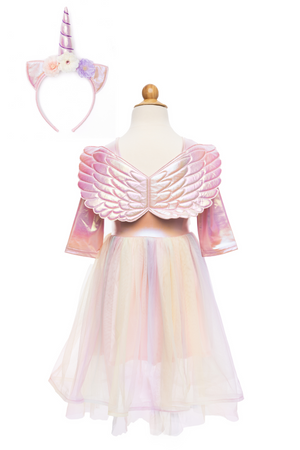 Alicorn Dress with Wings and Headband Set