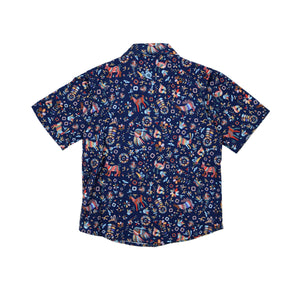 Short Sleeve Guayabera Shirt | Fall Otomi