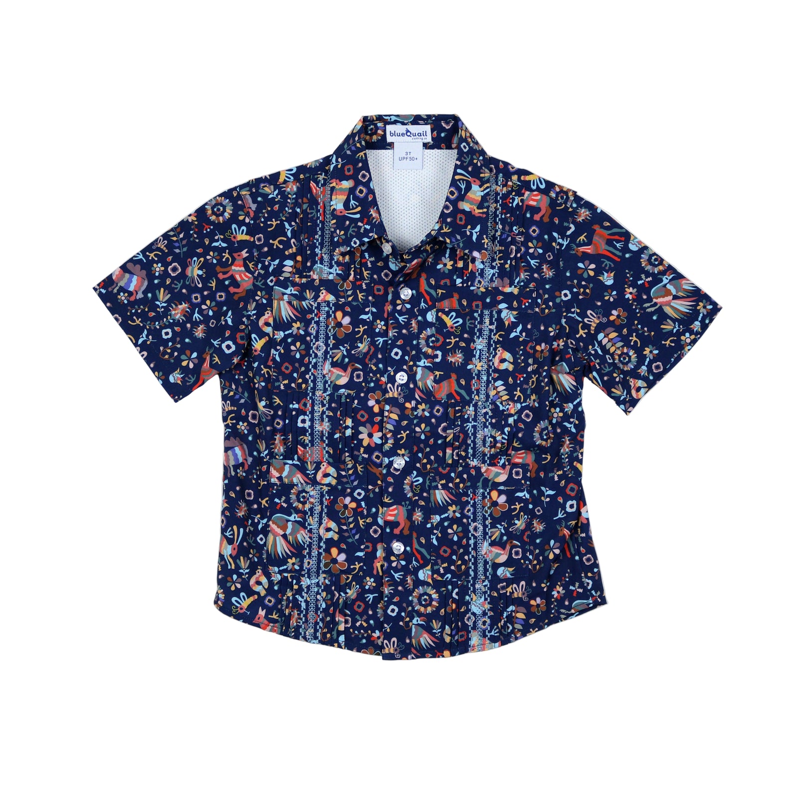 Short Sleeve Guayabera Shirt | Fall Otomi