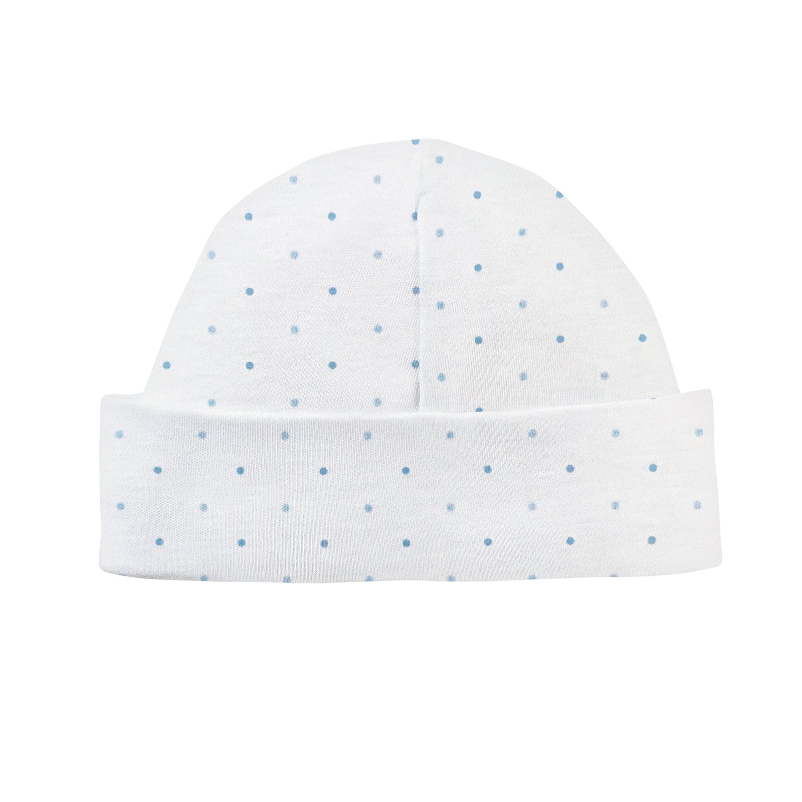 Blue Dots Printed Round Hat