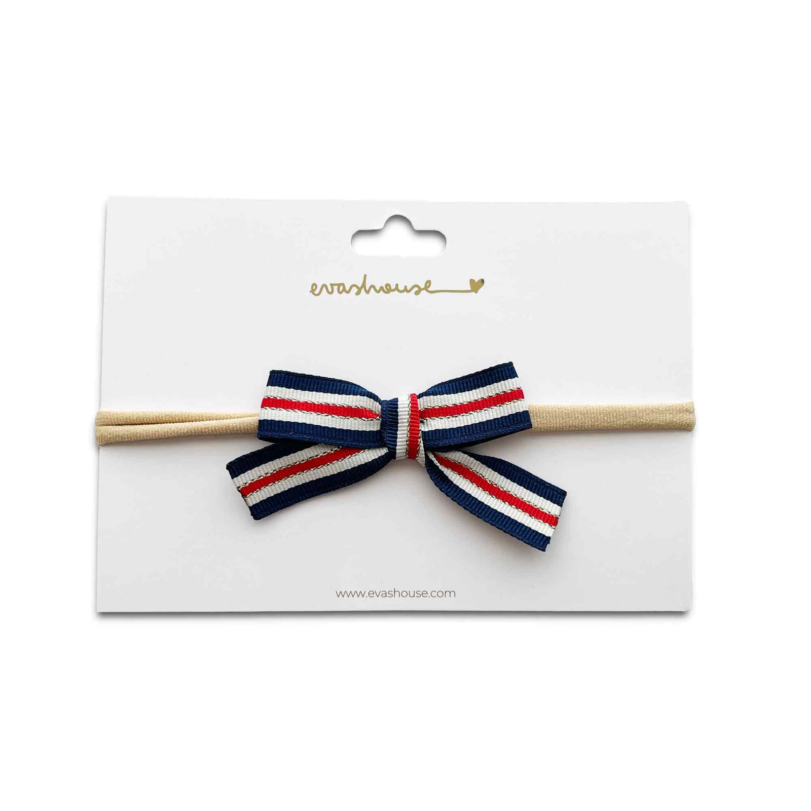 Gold Americana Ribbon Baby Headband