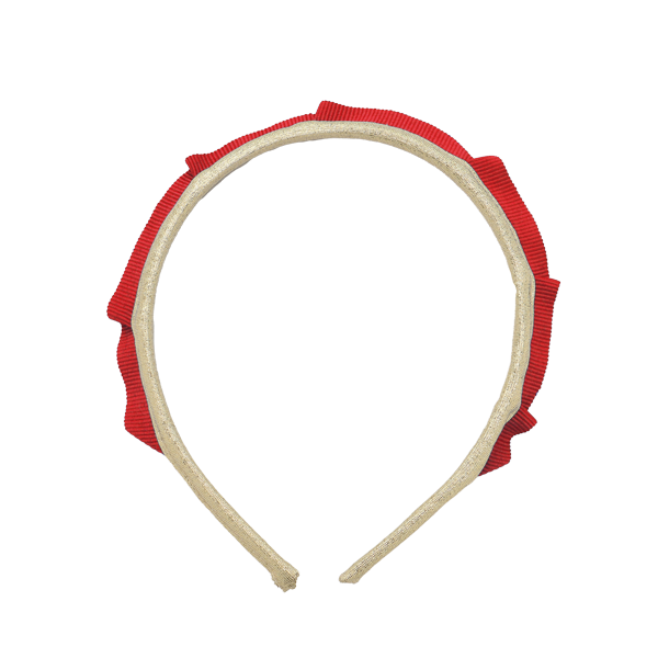 Party Chic Headband | Red and Gold
