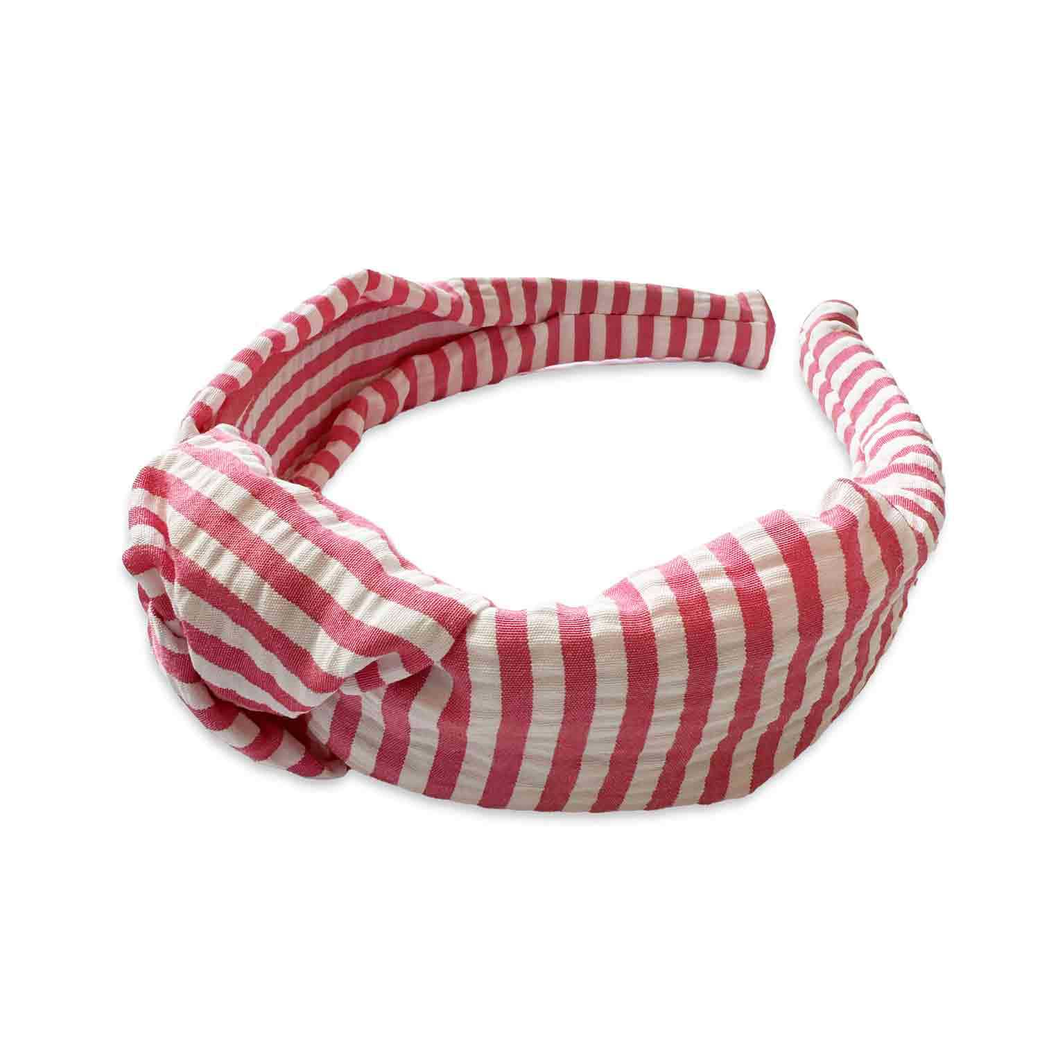 Palm Stripe Knot Headband | Watermelon