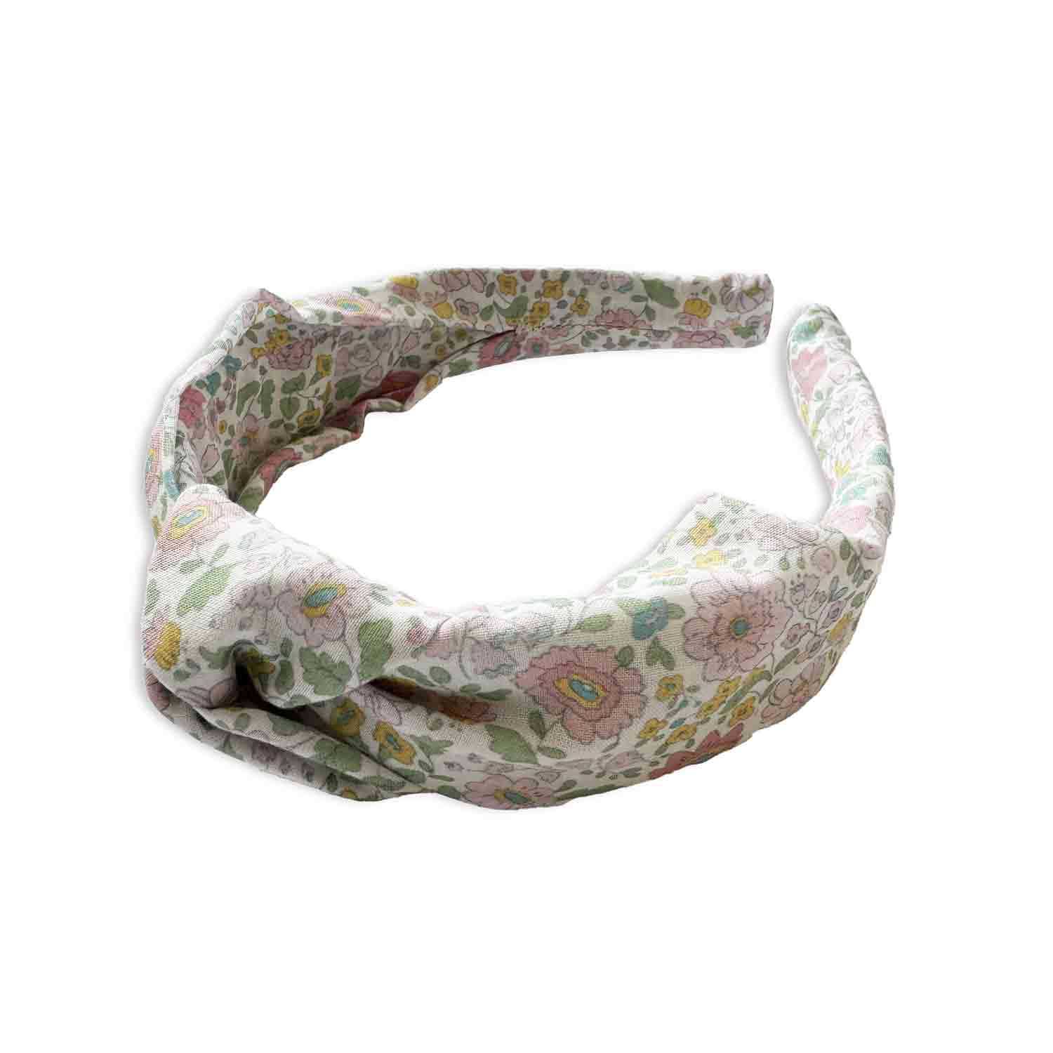 Spring Floral Knot Headband | Baby Pink