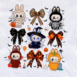 'La-BOO-BOO' Labubu Halloween Short Sleeve Graphic Tee