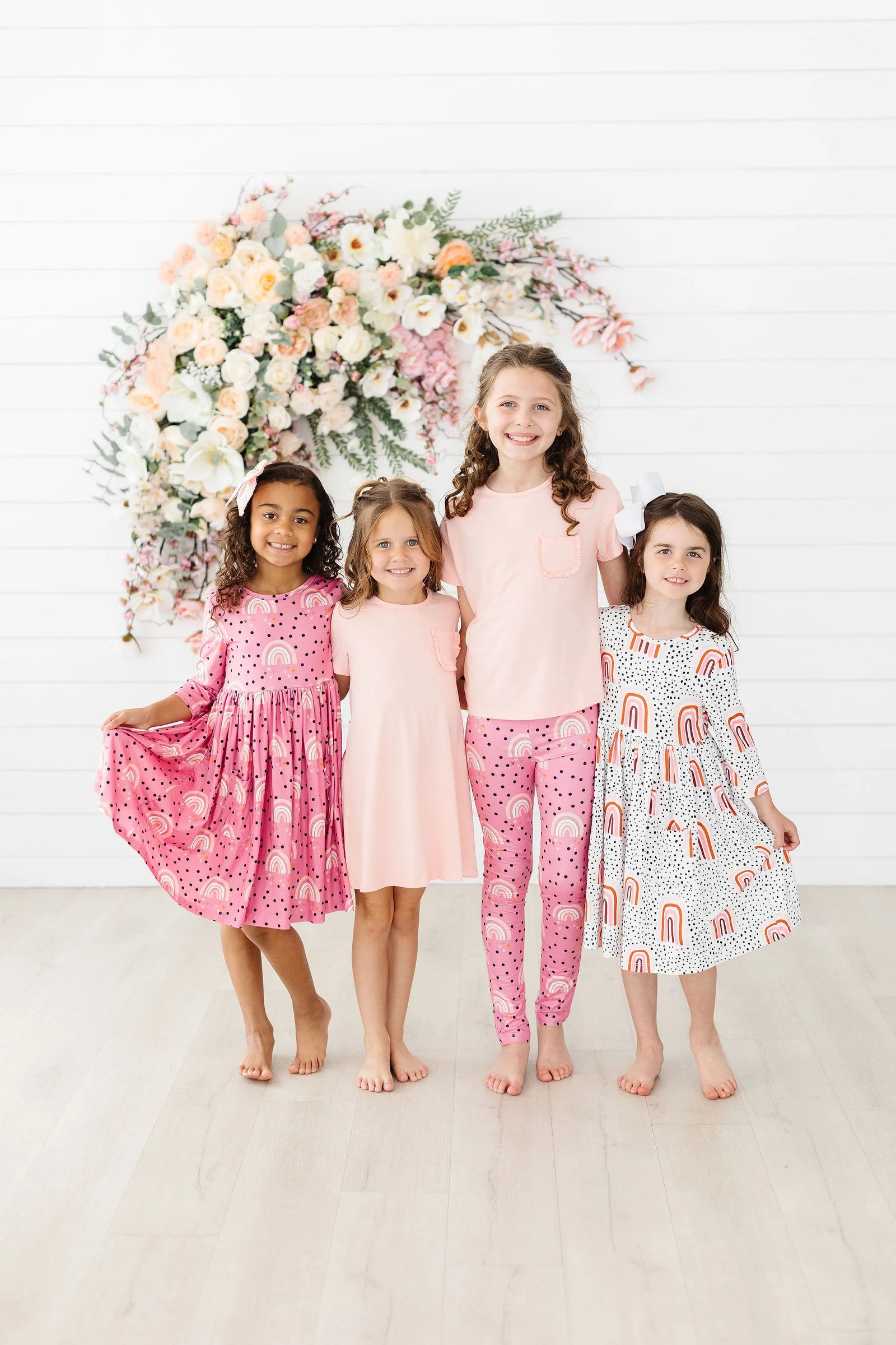 Peach Ruffle Pocket Tee