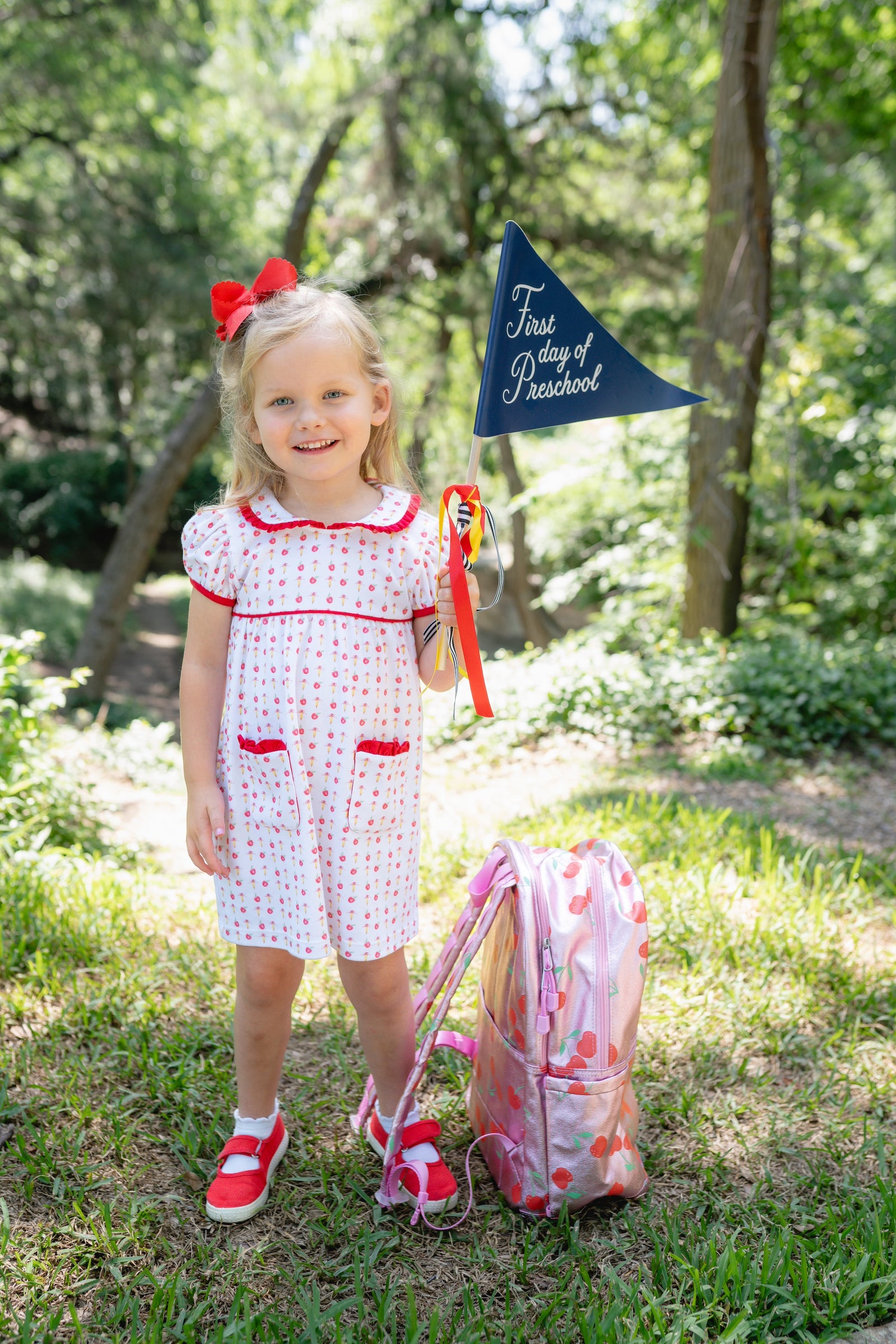 Back to School Apples Knit Dress