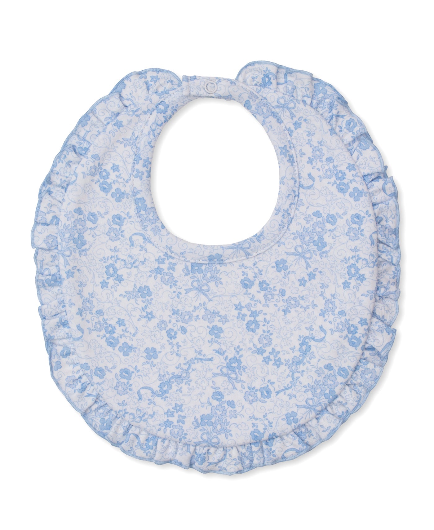Old English Roses Blue Bib