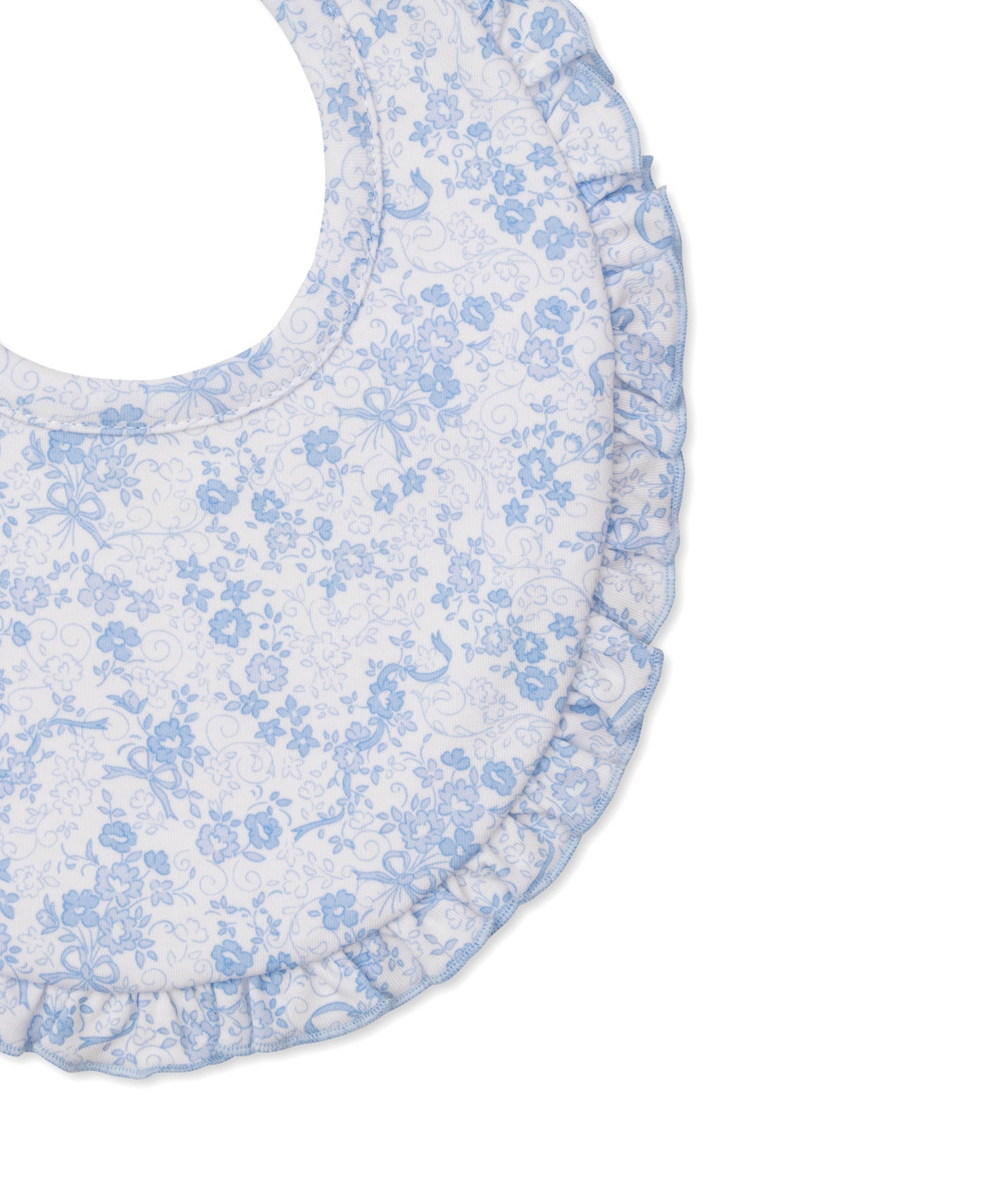 Old English Roses Blue Bib
