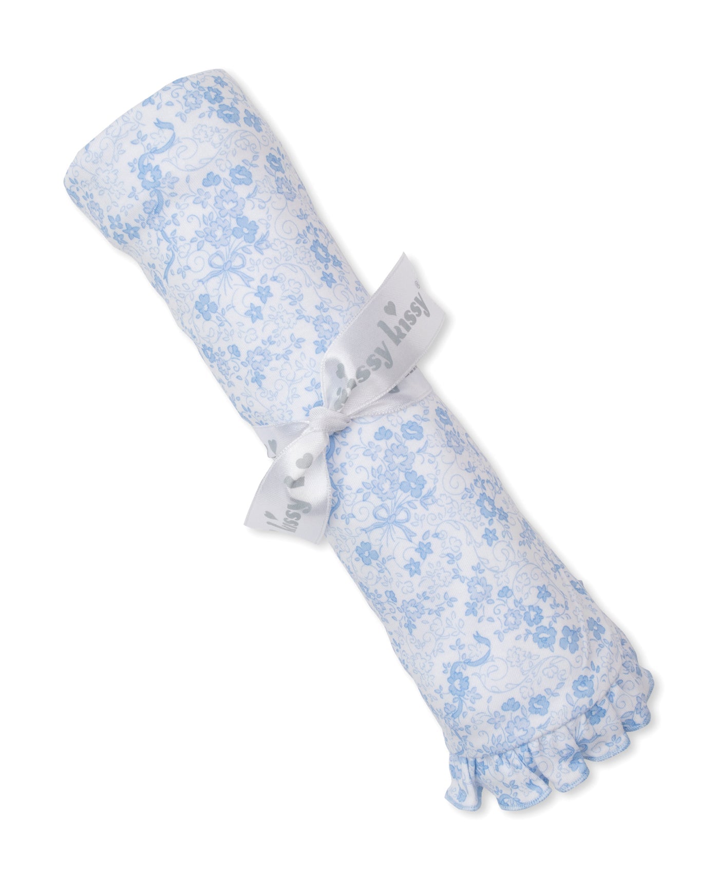 Old English Roses Blue Blanket