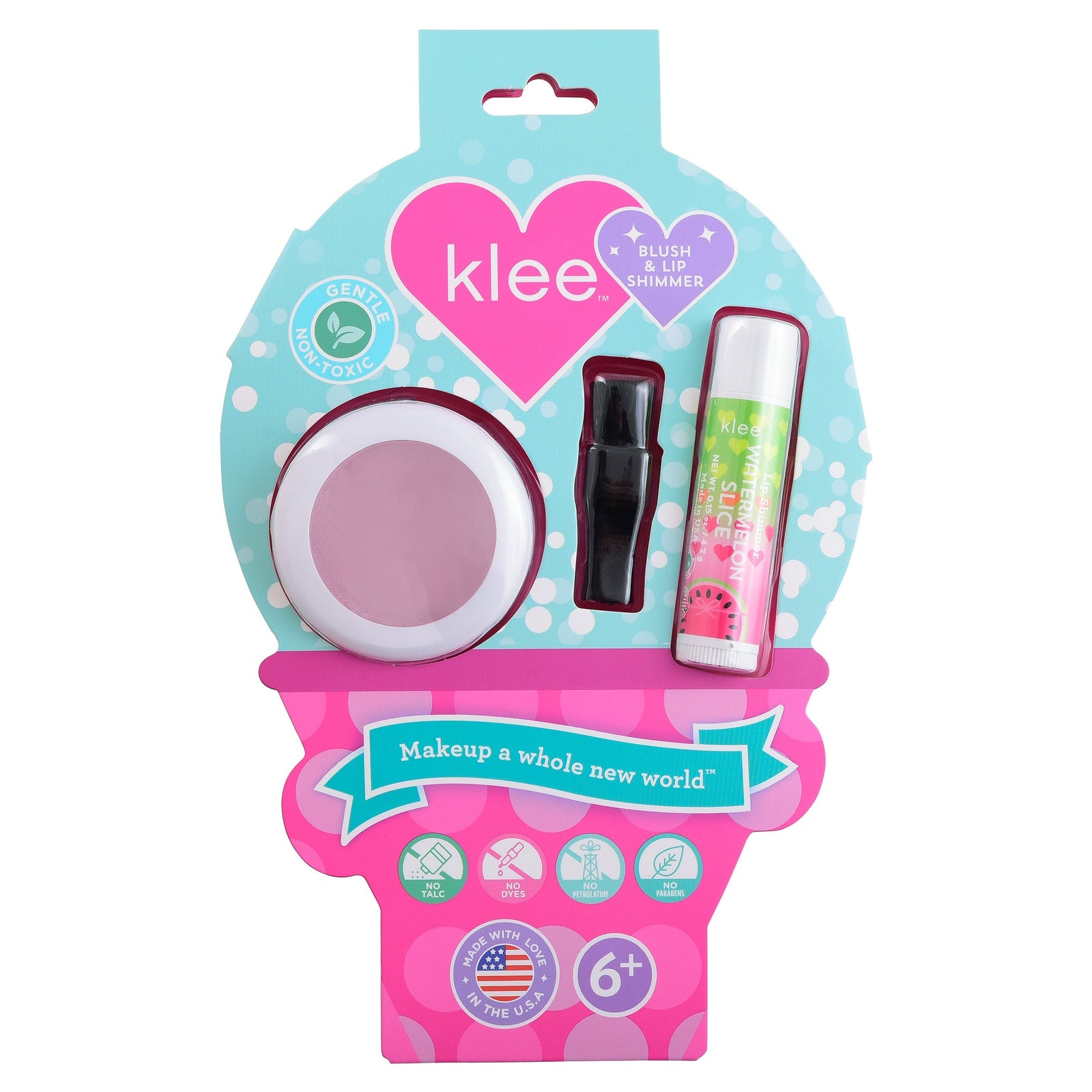 Pink Berry Glow Natural Play Makeup Blush and Lip Shimmer Set