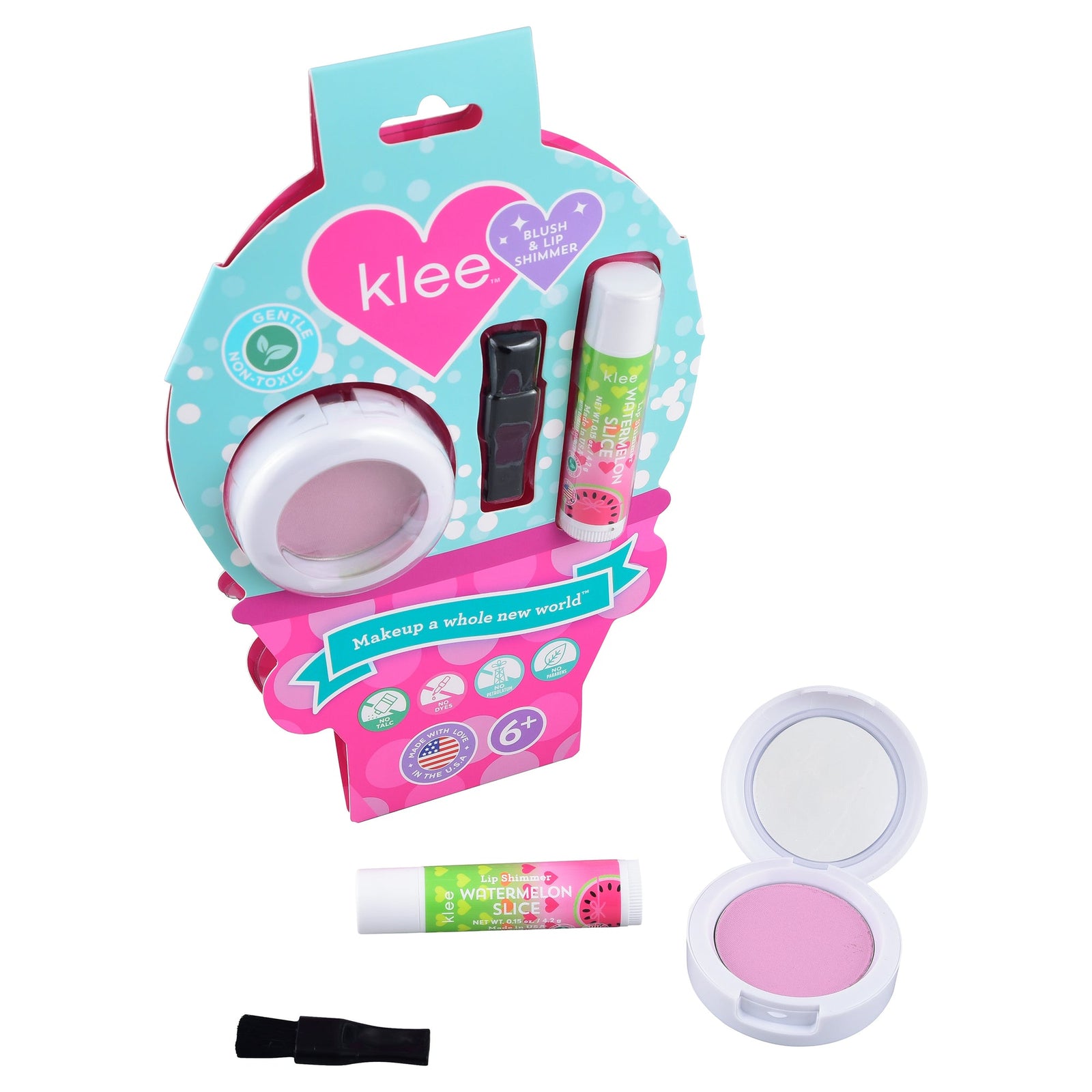 Pink Berry Glow Natural Play Makeup Blush and Lip Shimmer Set