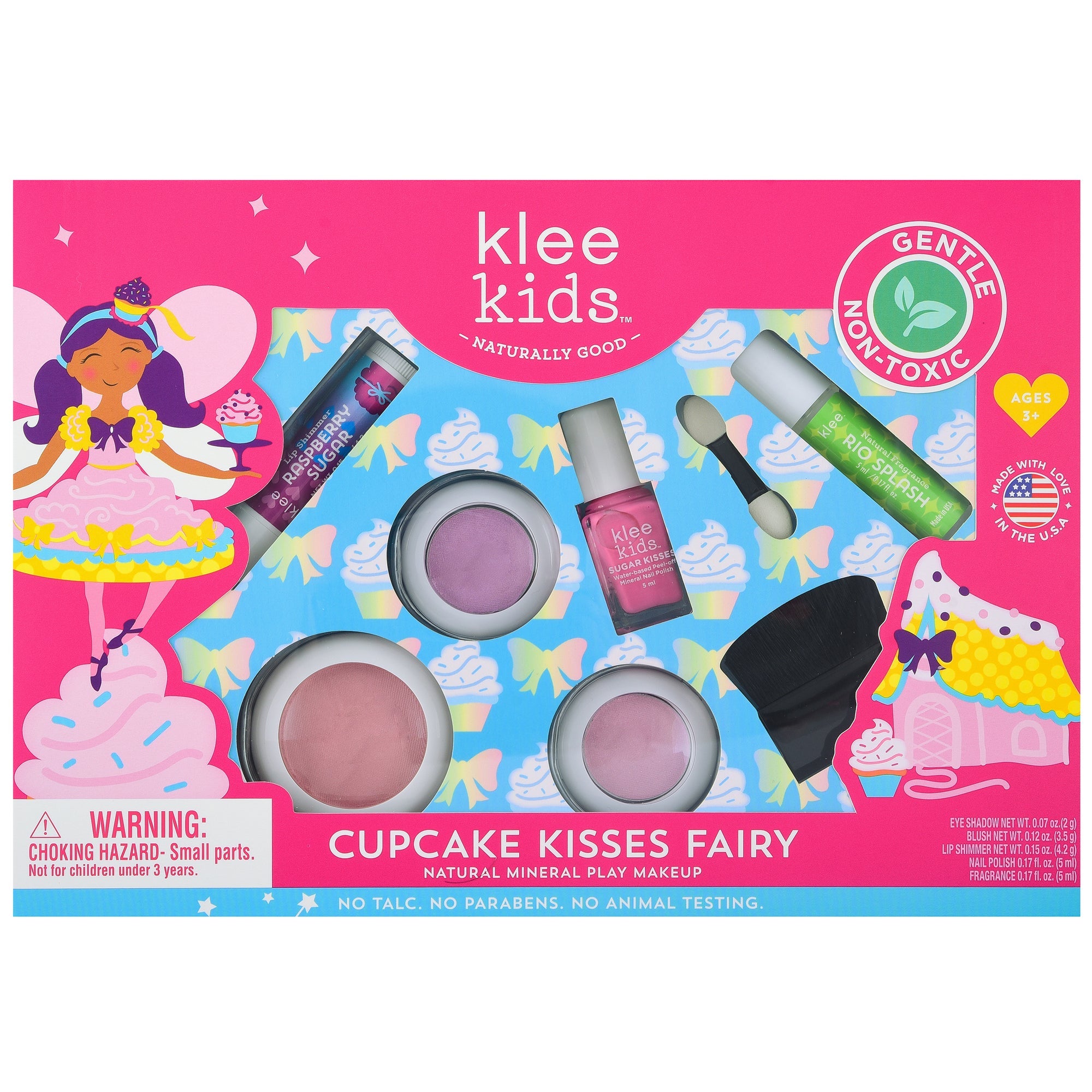 Cupcake Kisses Fairy 6pc Deluxe Natural Play Makeup Set