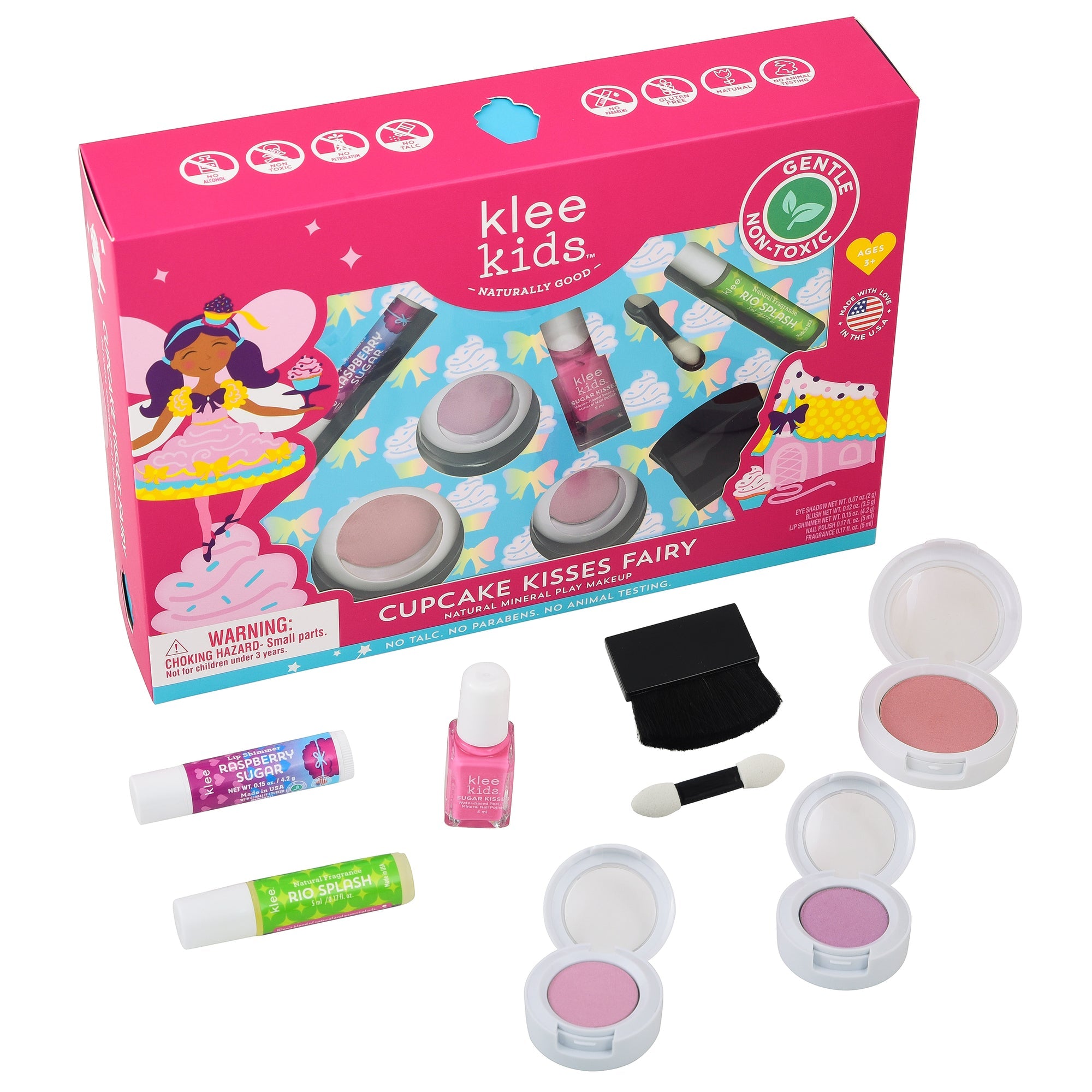 Cupcake Kisses Fairy 6pc Deluxe Natural Play Makeup Set