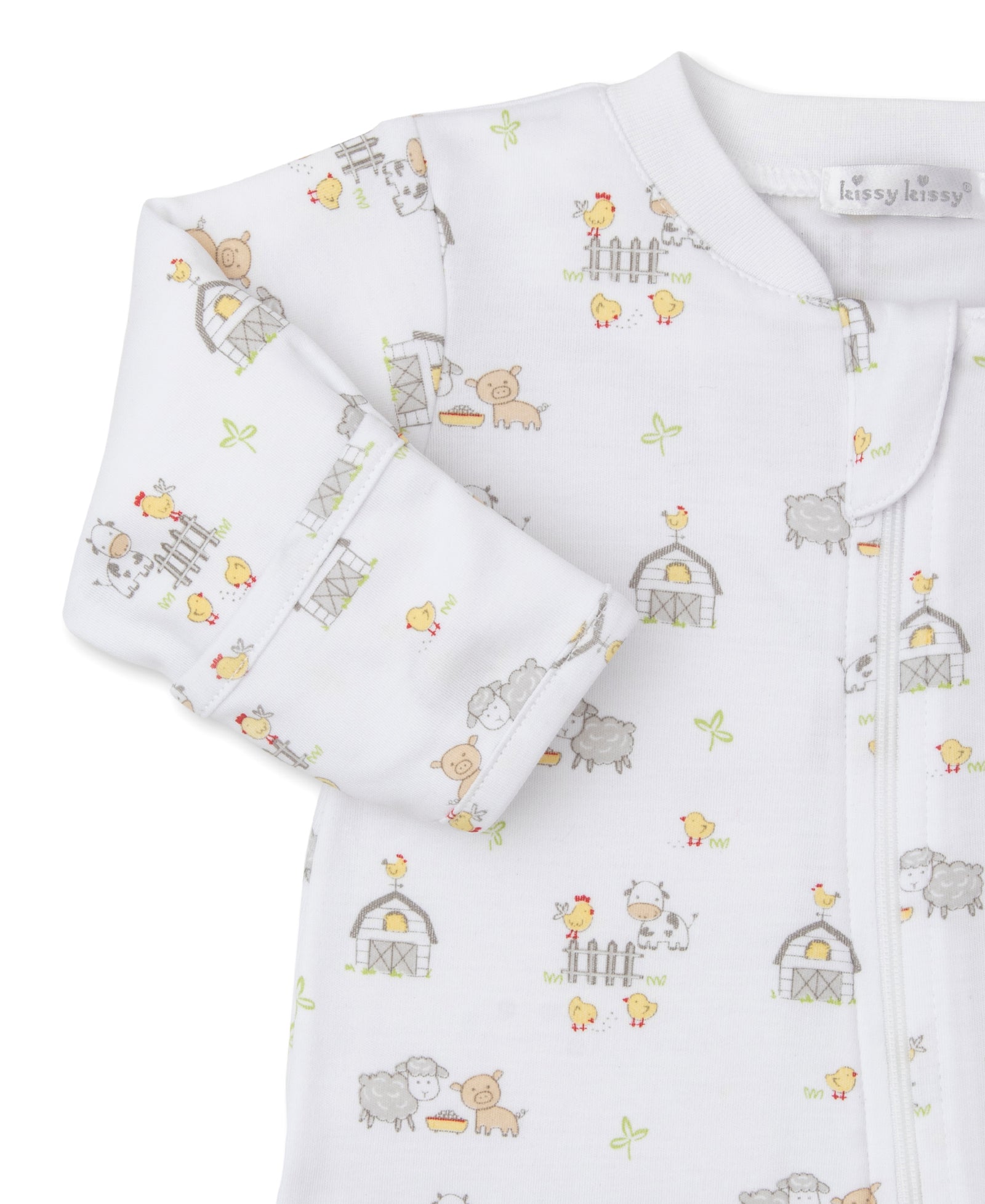 Farmyard Frolic Zipper Footie
