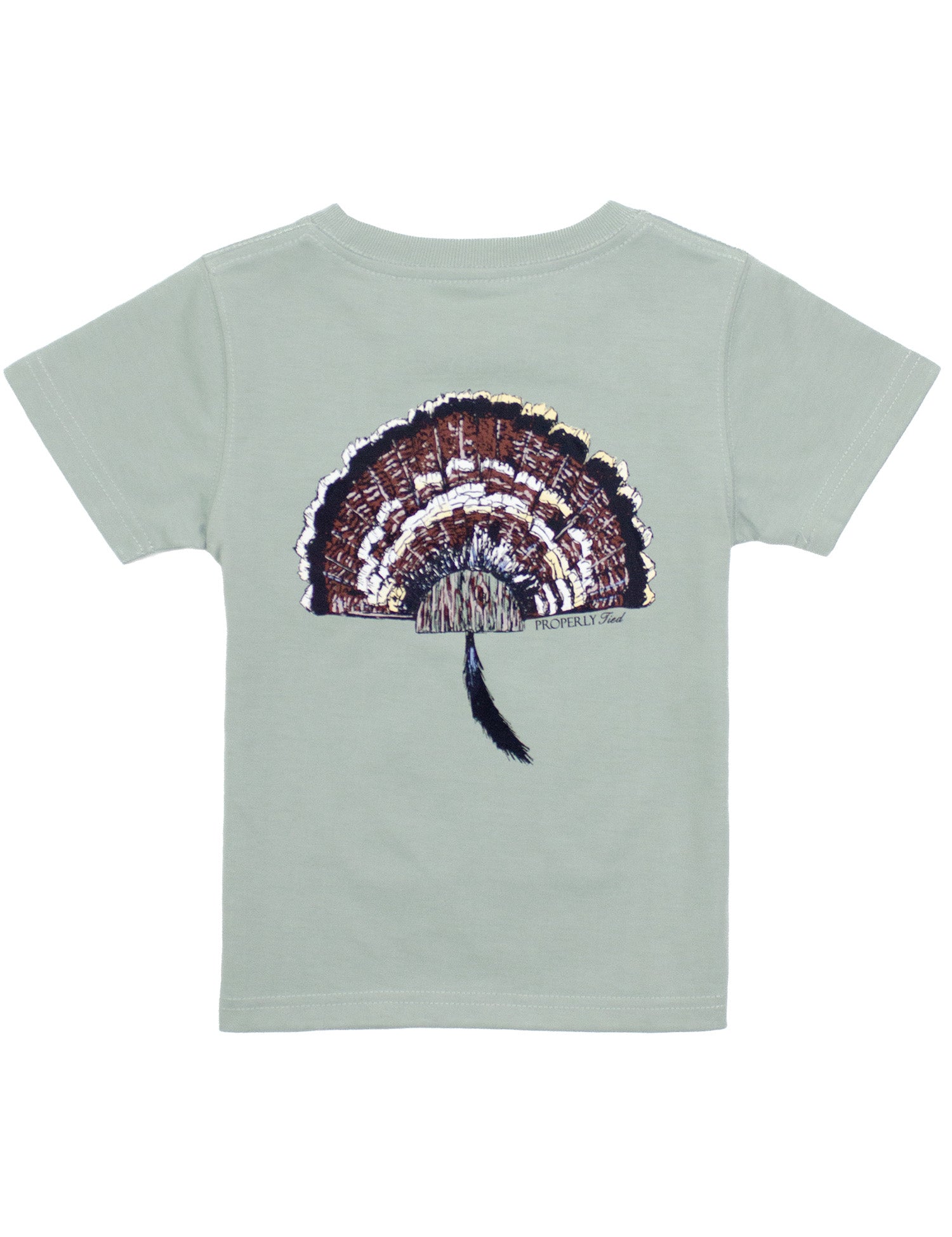 Boys Short Sleeve Turkey Mount Graphic Tee | Chrome Grey
