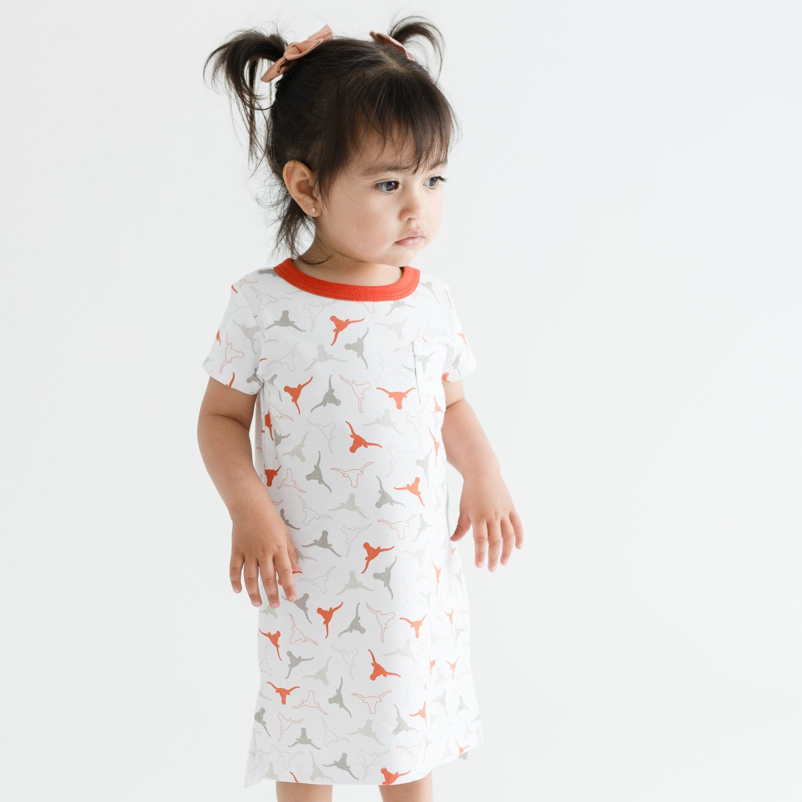 Lil' Longhorn Short Sleeve Dress