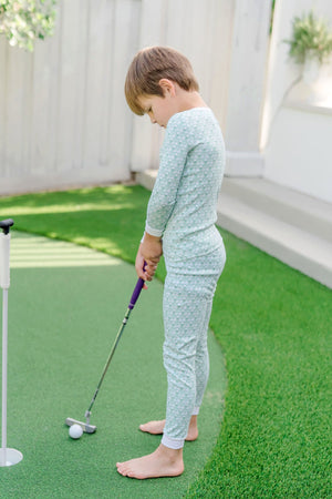Bradford Pima Cotton Pajama Set | Golf Putting Green