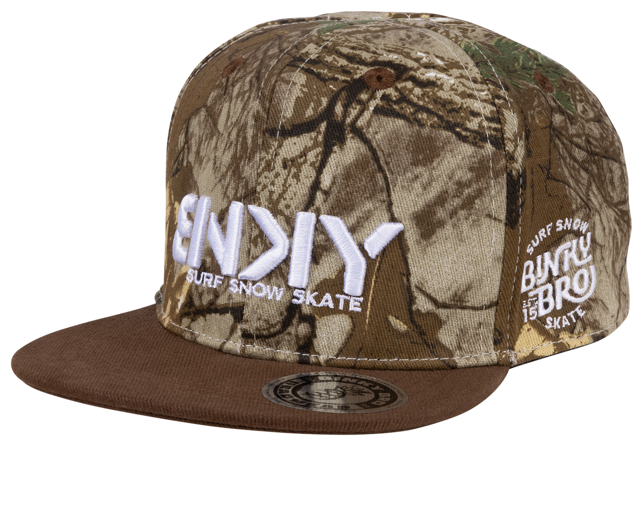 Lone Peak Camo Snap Back Flat Brim Hat