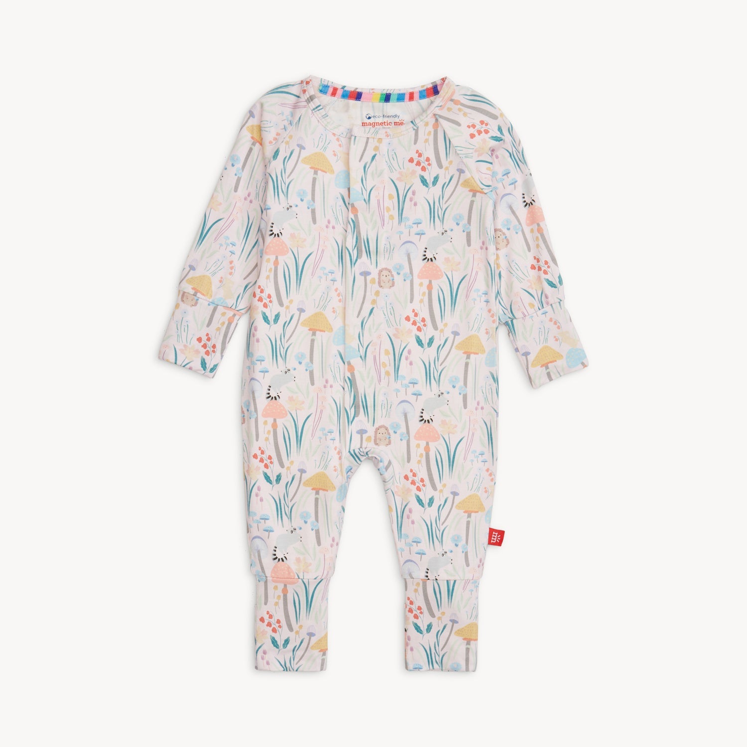 Shroom and Bloom Modal Magnetic Ruffle Footie or Coverall