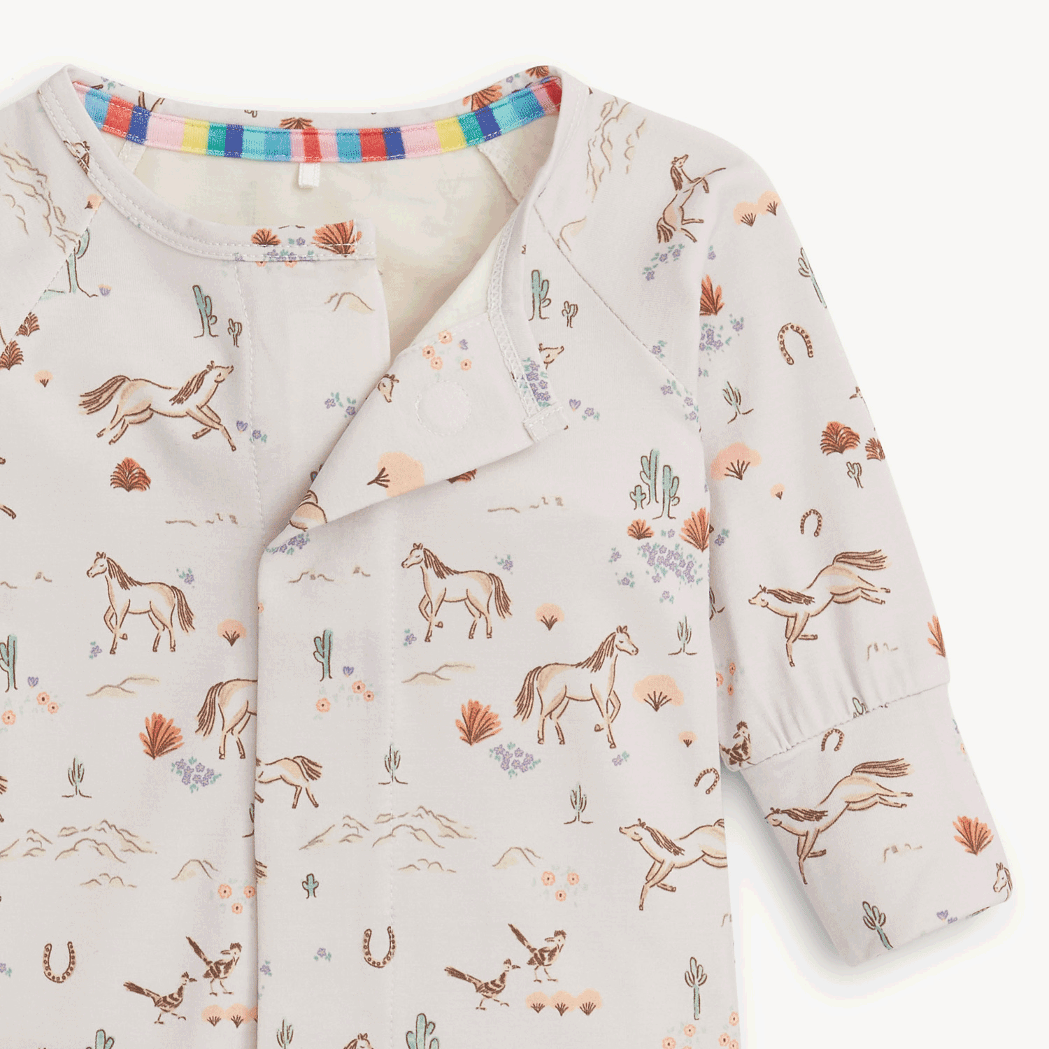 Born to Run Modal Magnetic Right-Fit Footie or Coverall