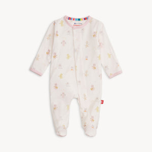 Baby Beats Pink Modal Magnetic Footie