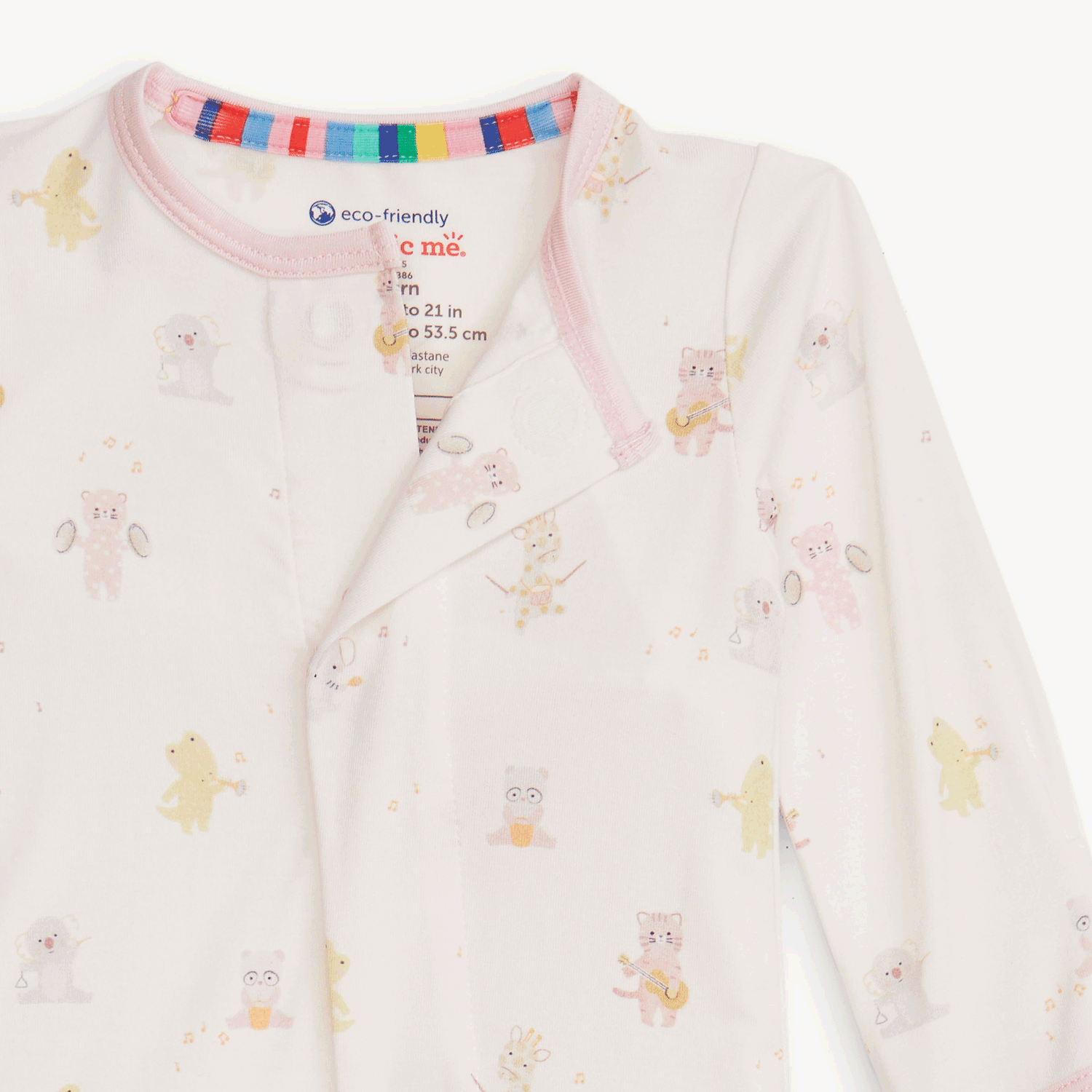 Baby Beats Pink Modal Magnetic Footie