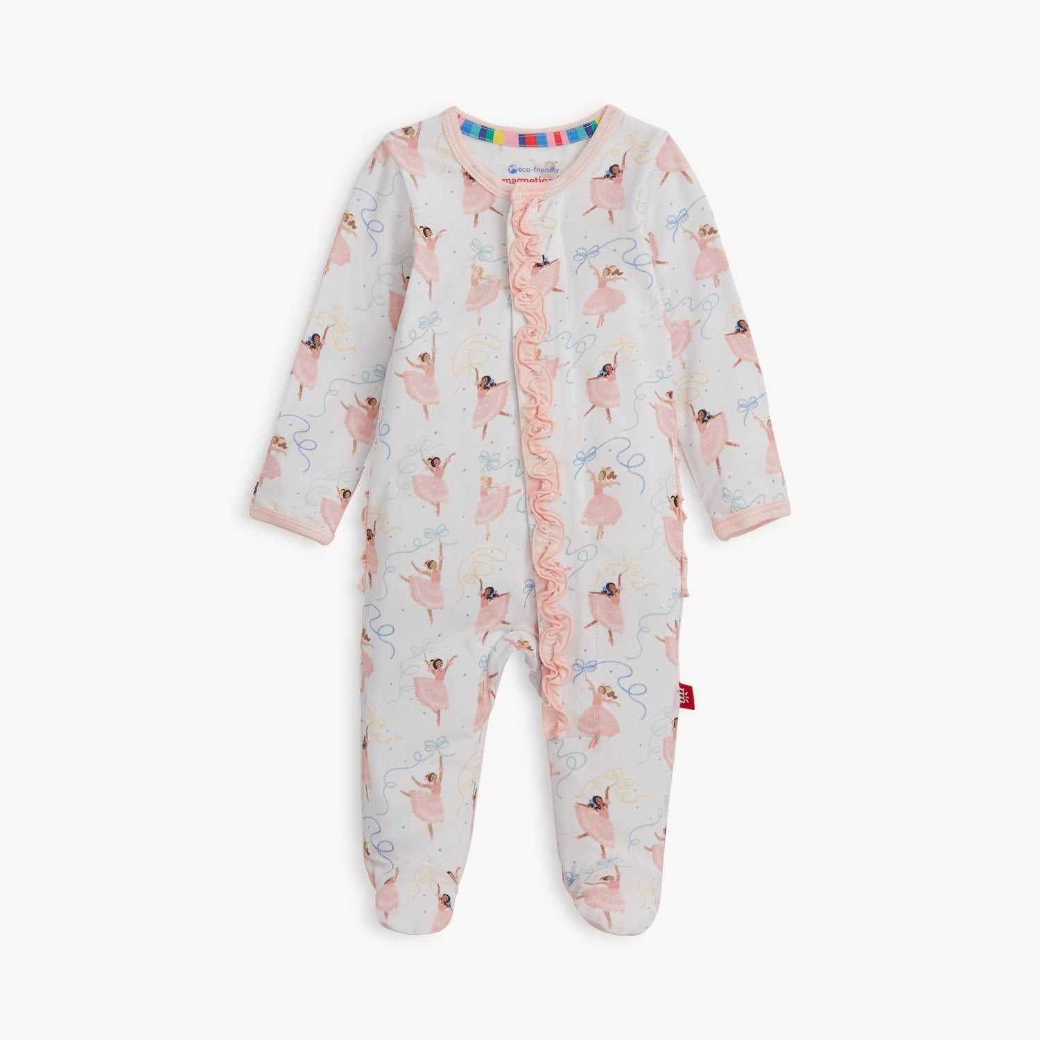 Pretty Plies Modal Magnetic Ruffle Footie or Coverall