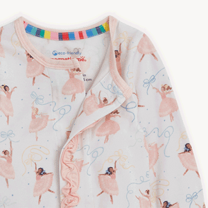 Pretty Plies Modal Magnetic Ruffle Footie or Coverall